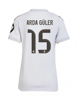 Billige Real Madrid Arda Guler #15 Hjemmedrakt Dame 2025-26 Kortermet